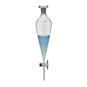 ISOLAB 梨形分液漏斗(附刻度)  PTFE活栓