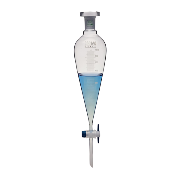 ISOLAB 梨形分液漏斗(附刻度)  PTFE活栓